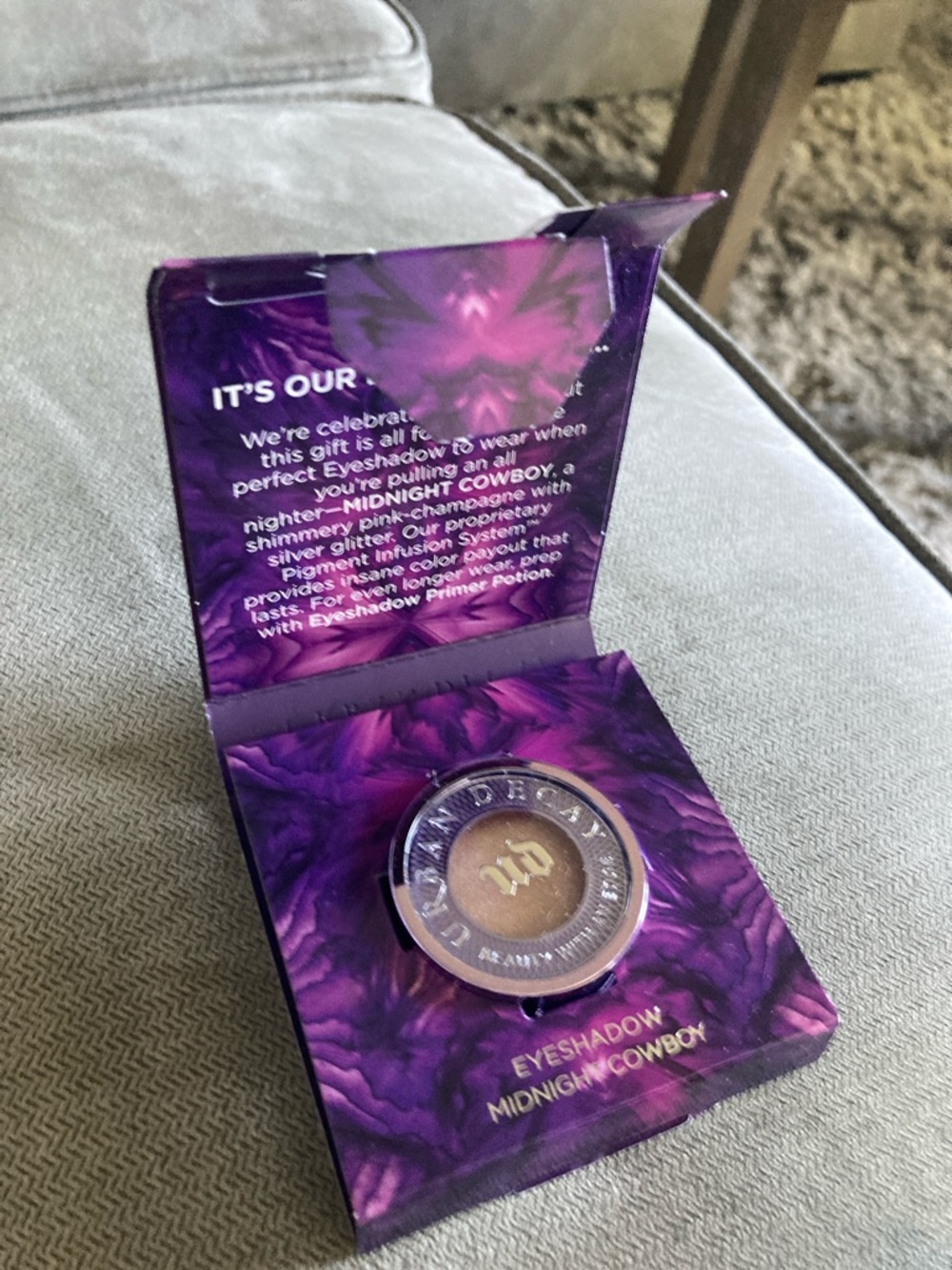 NEW!  Urban Decay shadow in Midnight Cowboy (full size) - Picture 2 of 5